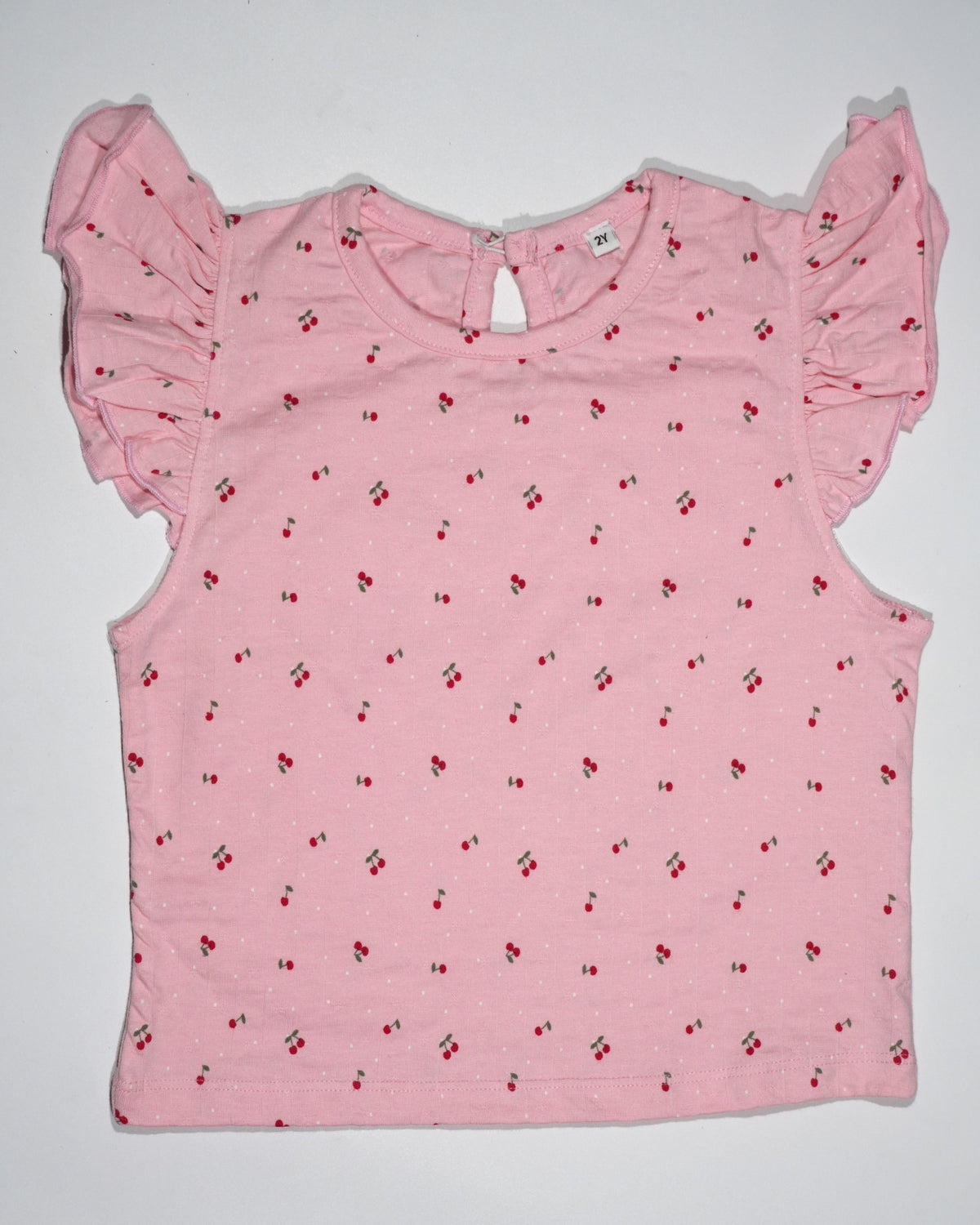 Cherry Ruffle Sleeve