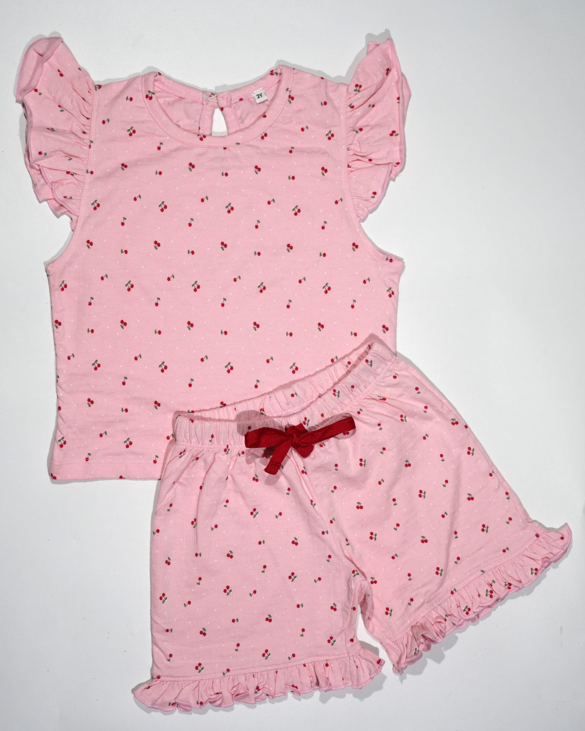 Cherry Ruffle Sleeve