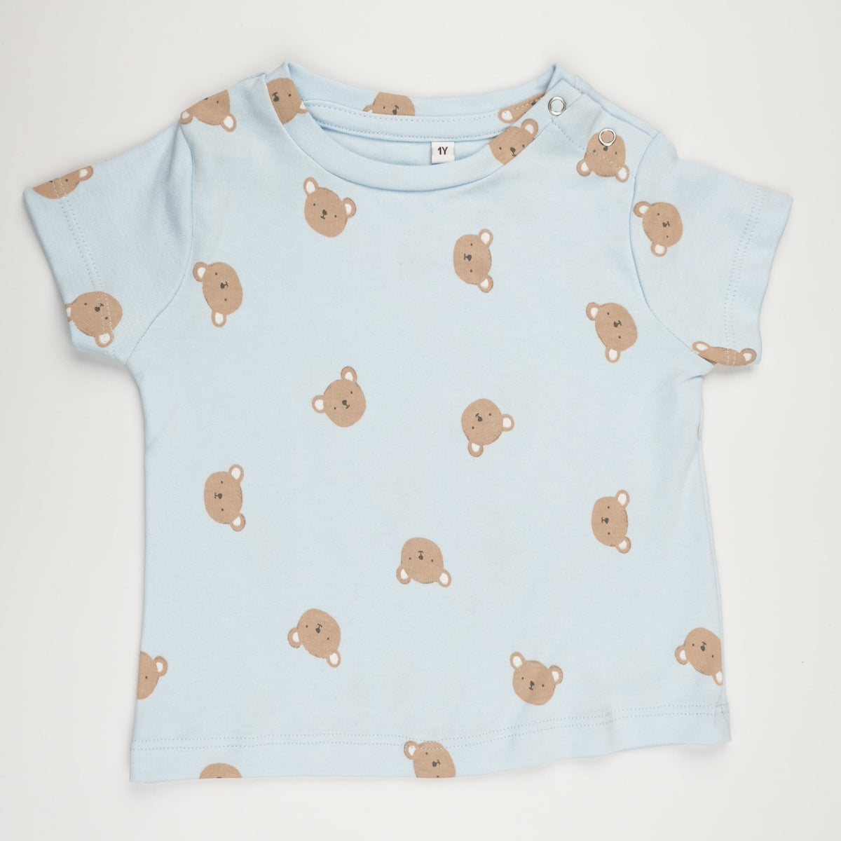 Blue Teddy Shorts Set