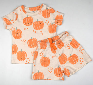 Pumpkin Shorts Set