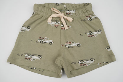 Vintage Car Shorts Set