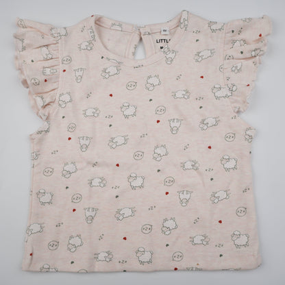 Pink Sheep Shorts Set
