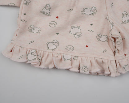 Pink Sheep Shorts Set