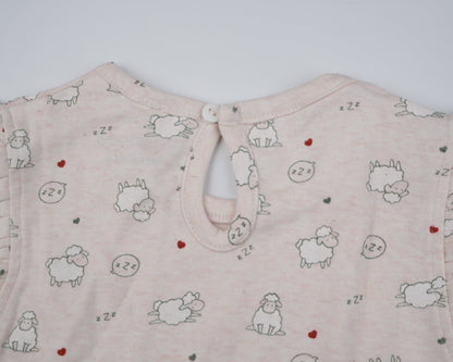 Pink Sheep Shorts Set