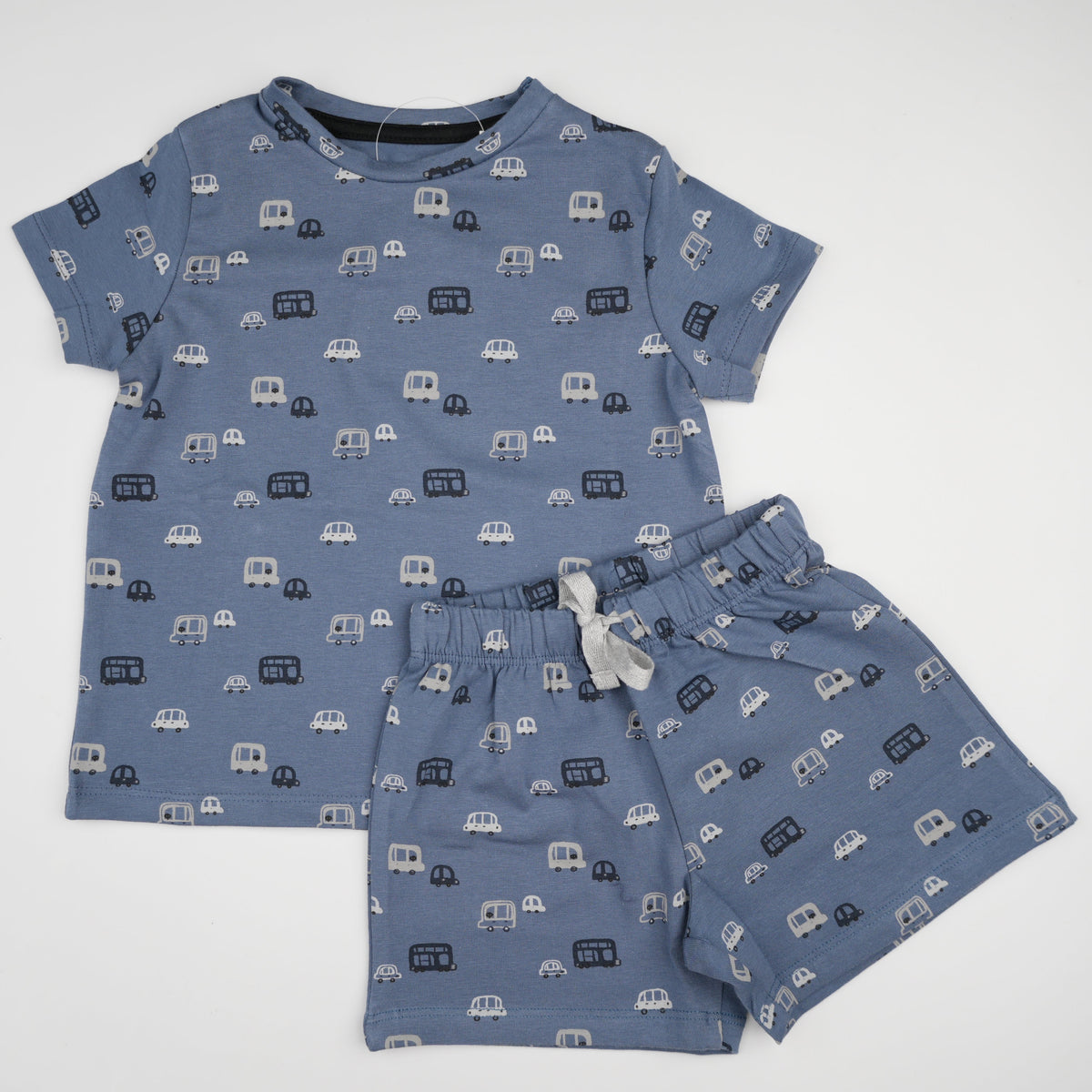 Navy Bus shorts set