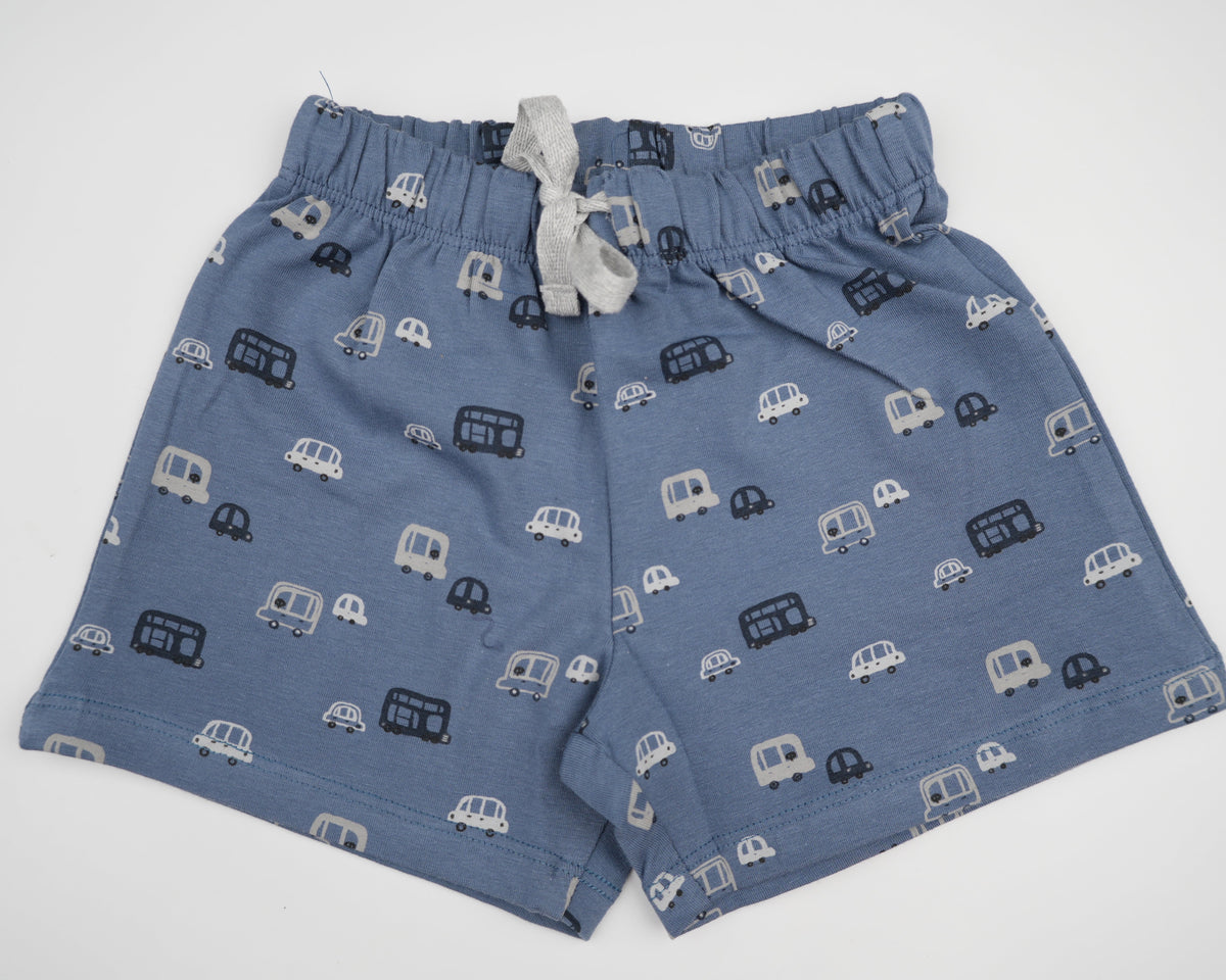 Navy Bus shorts set