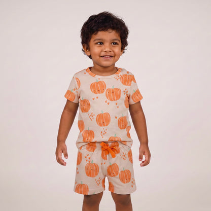 Pumpkin Shorts Set