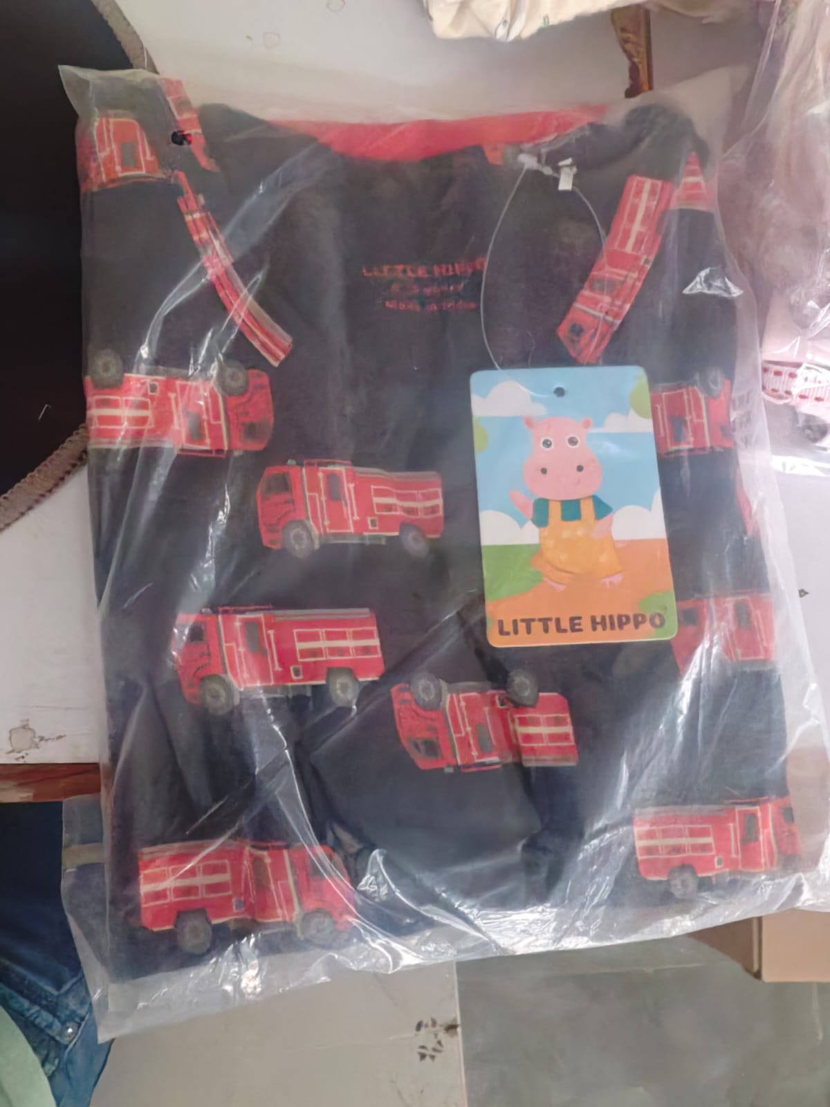 Fire Truck Shorts Set