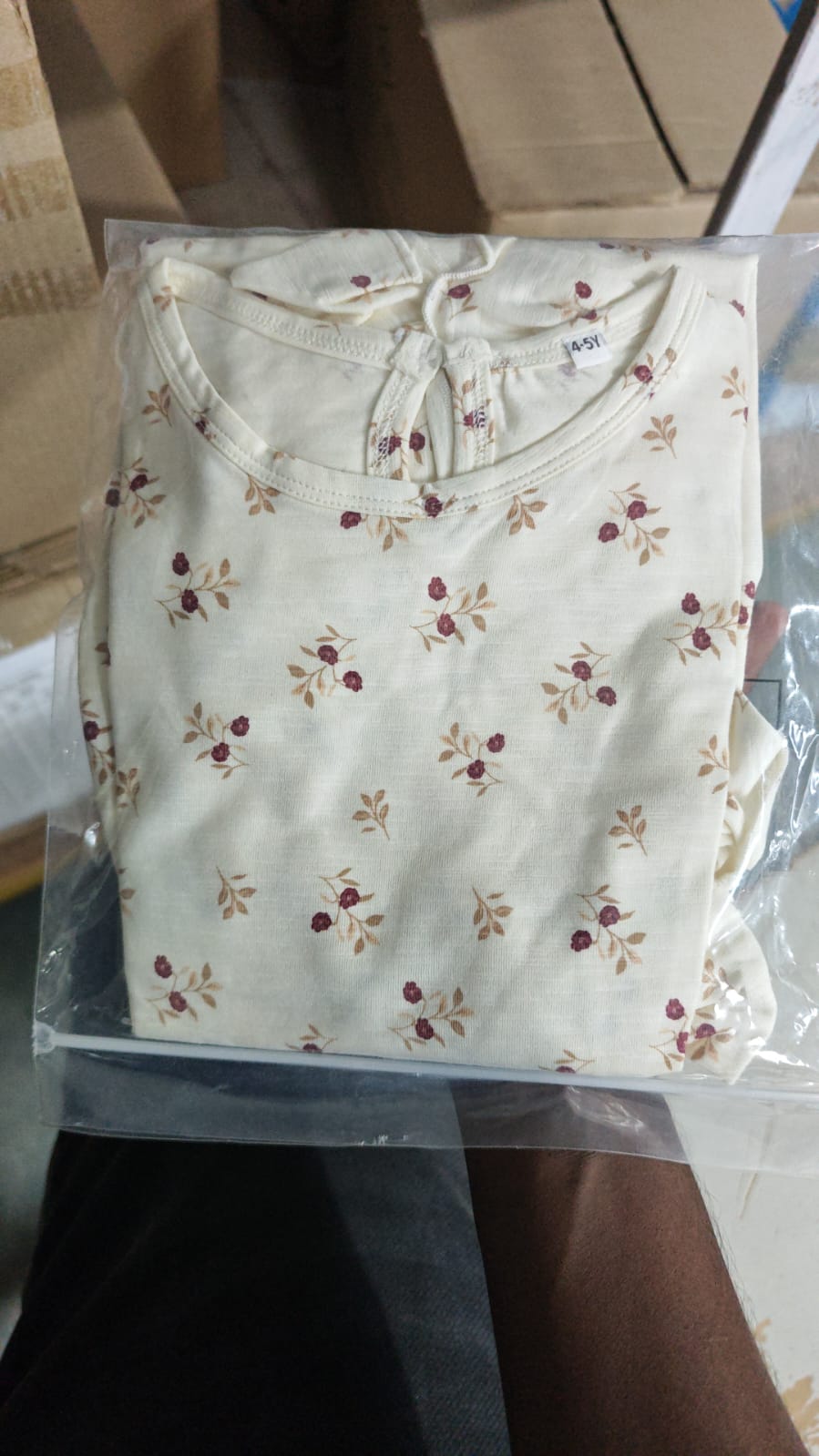 White Red Flower Frock