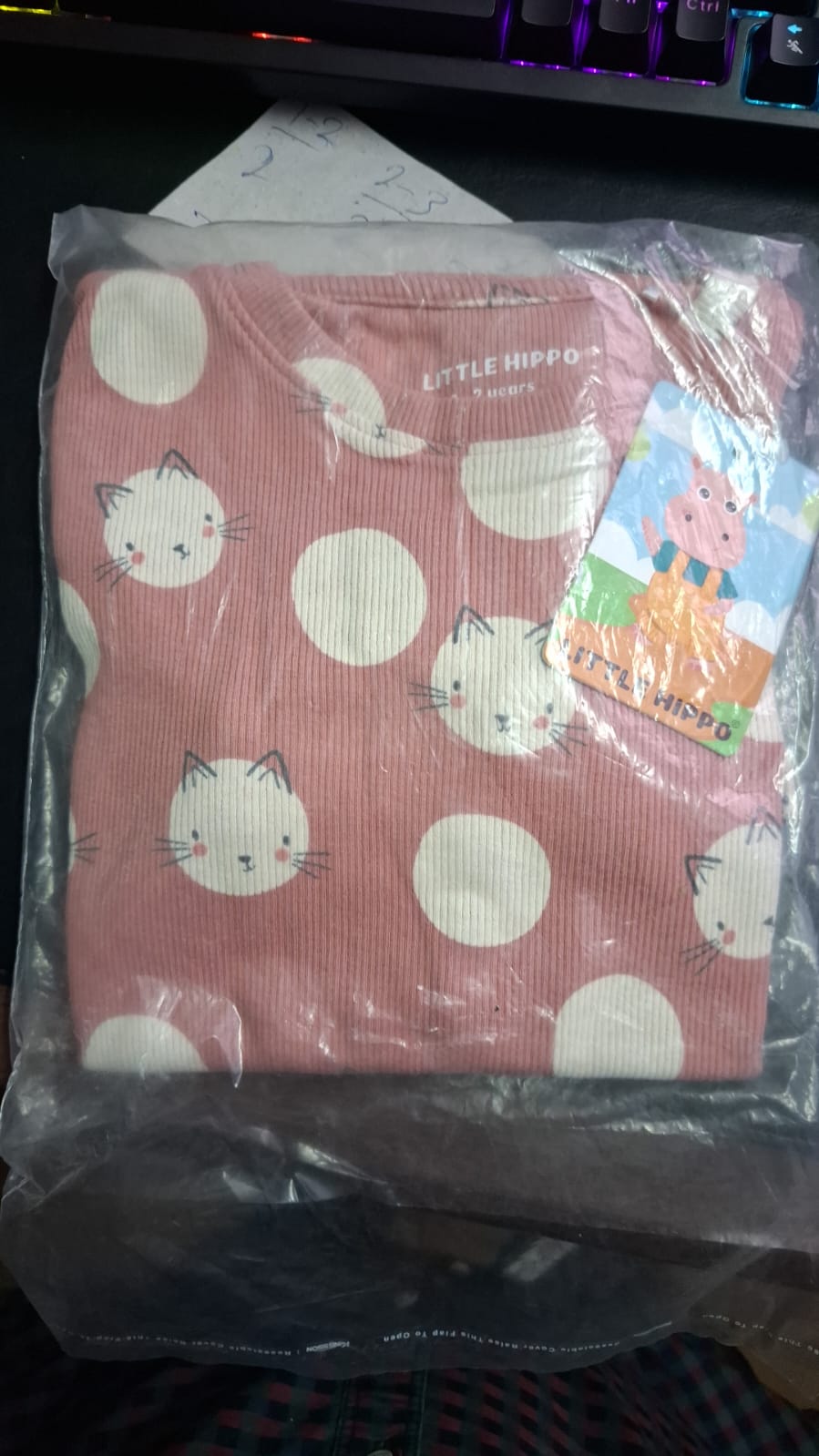 Cat polka dot Shorts Set